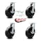 Service Caster 12'' Extra Heavy Duty Phenolic Wheel Caster Set 4 Brakes 2 Swivel Locks, 4PK CRAN-SCC-KP92S1230-PHR-SLB-BSL-2-SLB-2 - alternate 4